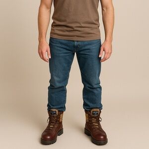 Wolverine Men’s 12W Brown Leather Camo Gore-Tex Thinsulate Hunting Boots